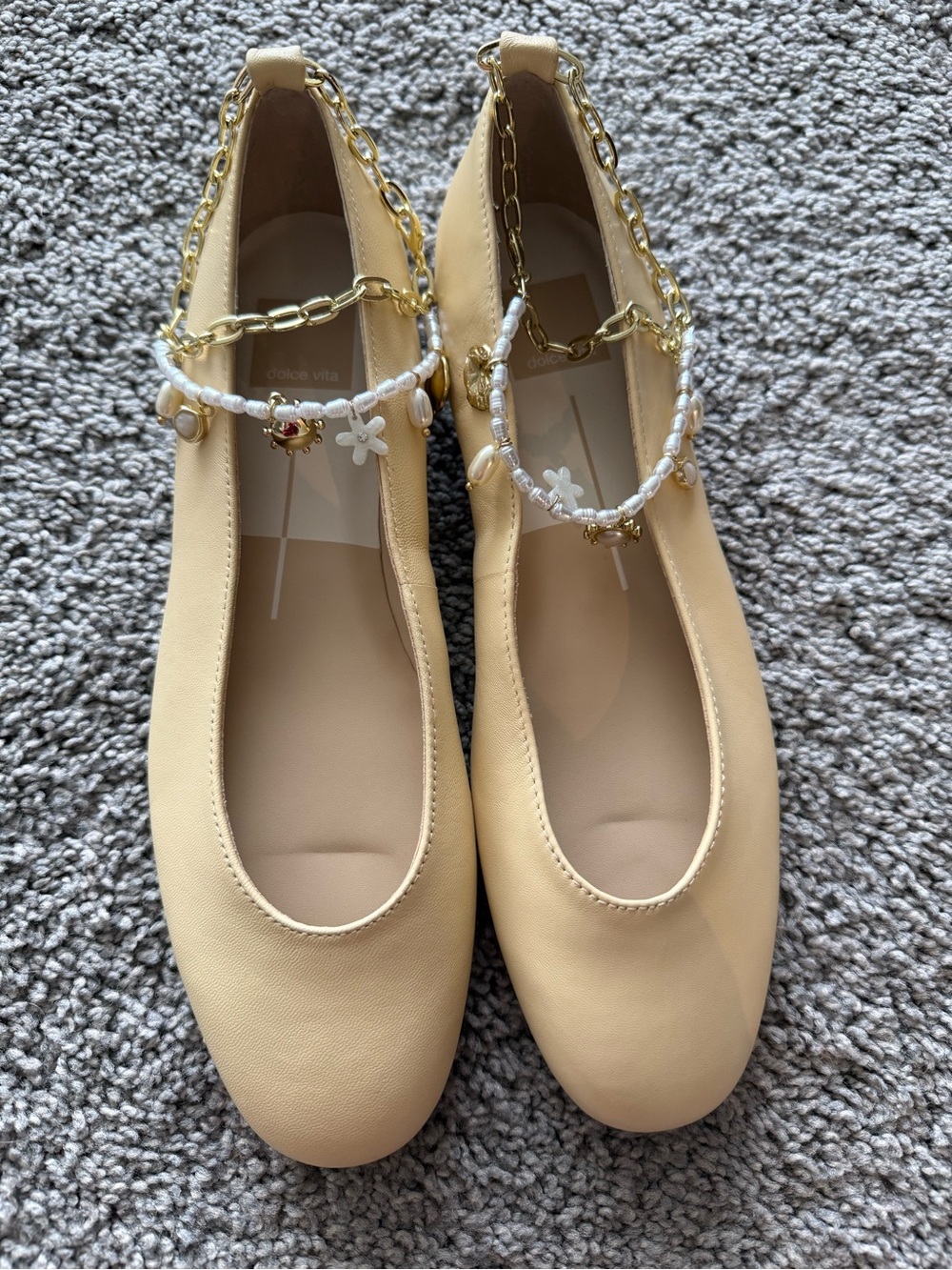 Dolce Vita Baiden Ballet Flats Warm Natural Leather